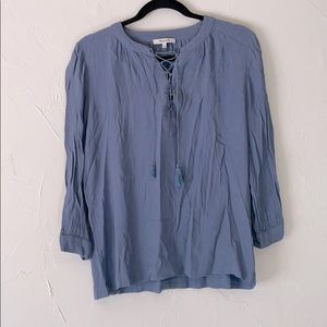 Madewell Cross Tie Blouse